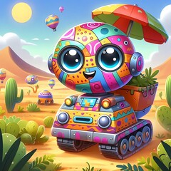 a robot in the fary fairyland
