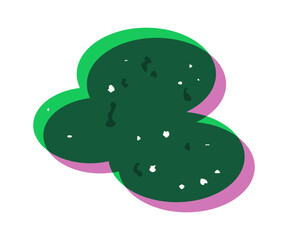 Blob shape simple grunge risograph