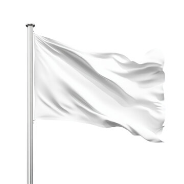 recommend clip art: Isolated Waving White Flag on a Pole