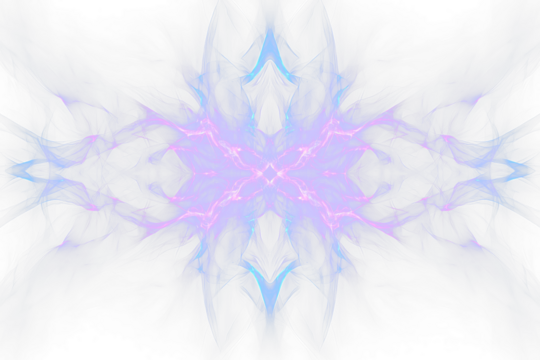 Abstract blue and purple fractal flame design.