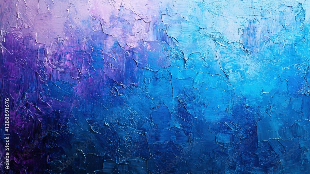 Poster abstract background featuring a blend of blue and purple hues with textured patterns and a calming a