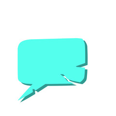 Naklejka premium Callout Rectangle Icon 
