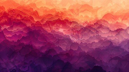 Illustration of A mesmerizing gradient blend of sunset hues, from deep purples to fiery reds, with abstract geometric patterns interwoven throughout. Ai Generate.
