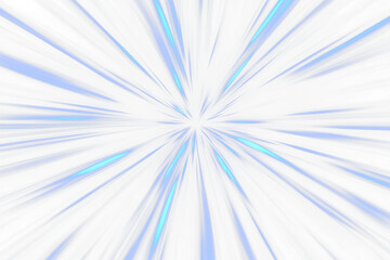 Abstract blue light streaks radiating from center.