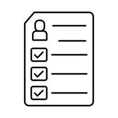 Recruitment  thinline icon , vector, pixel perfect, illustrator file
