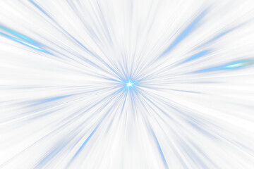 Abstract blue light rays radiating from a central point.