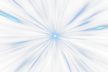 Abstract blue light rays radiating from a central point.