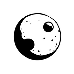 Fototapeta premium Graphic Representation of a Celestial Body