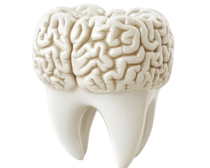 Isolated Tooth Combined with Brain Structure