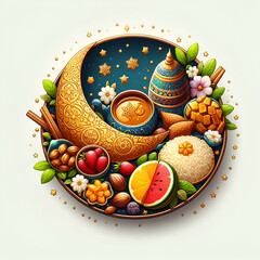 easter cake with eggs