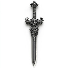 Intricate, exquisite sword design isolated on transparent background