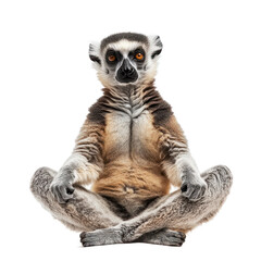 Fototapeta premium Lemur isolated on transparency background