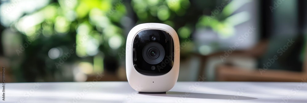 Poster motion detection camera captures high-resolution images in a bright indoor setting