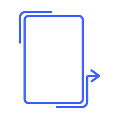 Arrow Box Vertical Path Icon