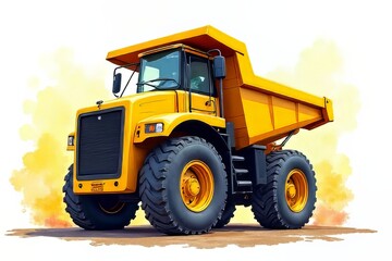 Obraz premium Heavy Duty Dump Truck - Powerful Construction Vehicle Image