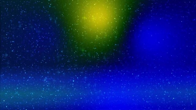 月夜：月光のような夜空の神秘的な背景アニメーション・お月さま。キラキラ効果