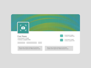 Abstract LinkedIn Facebook Instagram Cover Design