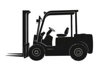 Forklift on transparent or white background,png