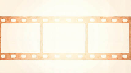 Fototapeta premium Vintage film strip frame with copy space. Design for movie posters, presentations, websites, blogs, and social media related to cinema and photography.