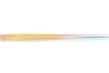 Abstract colorful light streak on Transparent  background.