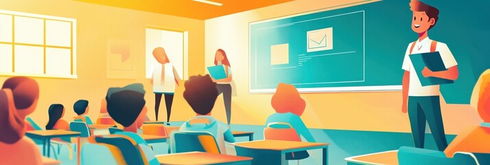 Engaging online advertising concepts in a classroom setting during a creative session