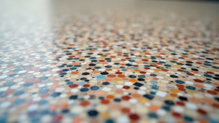 Obraz premium Abstract Colorful Speckled Surface Texture A Detailed Close-Up View of a Multicolored, Textured Floor Featuring a Diverse Array of Shapes and Hues