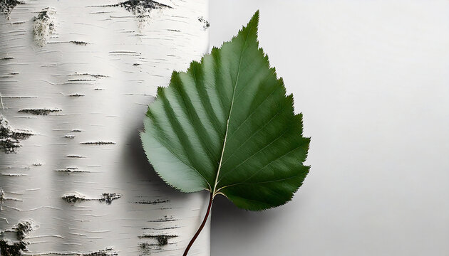Birch tree natural minimal material divided presentation background
