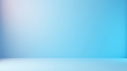 Serene Light Blue Studio Room Background for Product Presentation and Design Projects