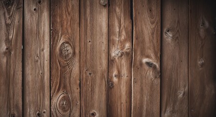 Naklejka premium Rustic brown wood planks background texture.