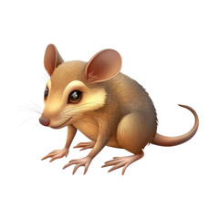 Fototapeta premium 3D vector icon of Bandicoot isolated on transparency background