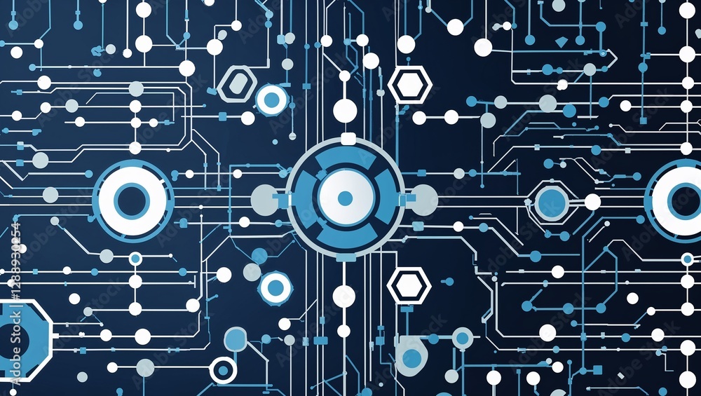 Poster digital technology and science background ,broad