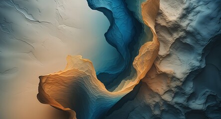 Abstract image with a visually appealing gradient effect emerging from a textured background