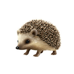 Obraz premium 3D vector icon of Hedgehog isolated on transparency background