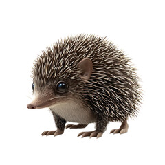 Obraz premium 3D vector icon of Tenrec isolated on transparency background