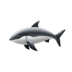 Obraz premium 3D vector icon of Vaquita isolated on transparency background