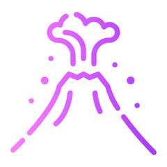 volcano gradient icon