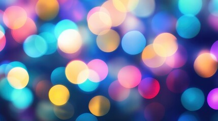 Fototapeta premium Abstract background with colorful bokeh lights