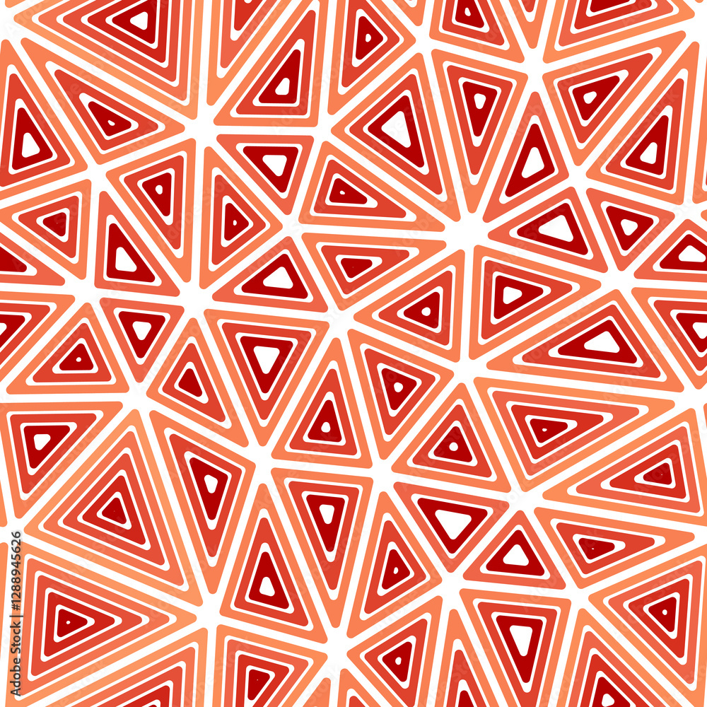 Poster vector science background. multiple repeated inner triangles. large shape size. single color tone st