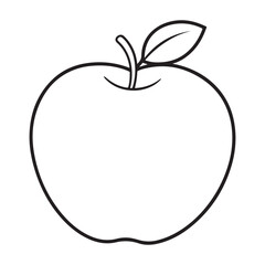 Apple Icon outline Illustration 