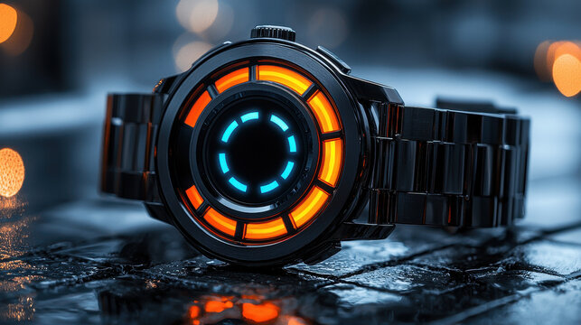 Stylish wearable neuroenhancer smartwatch designed for modern lifestyles, offering advanced AI-powered stress relief and real-time mental calming