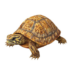 Obraz premium 3D vector icon of Box turtle isolated on transparency background