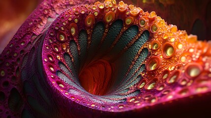 Obraz premium Abstract fractal tunnel