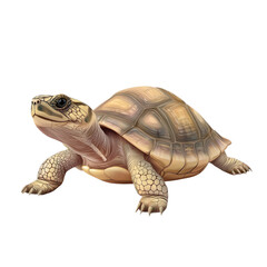 Fototapeta premium 3D vector icon of Diamondback terrapin isolated on transparency background