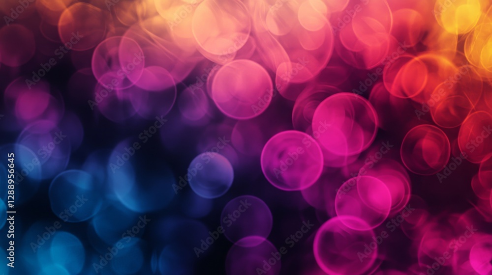 Poster abstract multicolor gradient shapes as a background.