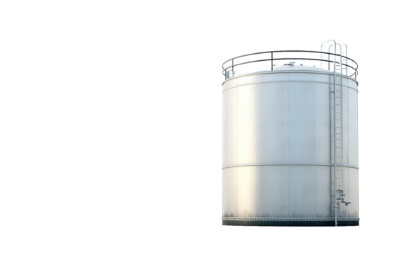 Dairy tank on transparent or white background,png