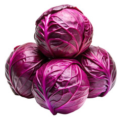 Obraz premium Fresh Red Cabbage: Buy Online, Recipes & Benefits isolated on transparent background