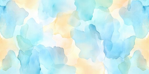 Romantic Pastel Spring Background. Soft watercolor abstract background in blue tones
