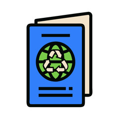 Sustainable Tourism Passport Icon