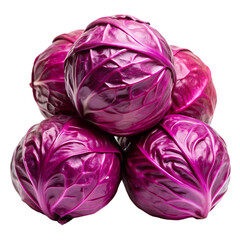 Obraz premium Fresh Red Cabbage: Buy Online Now! isolated on transparent background