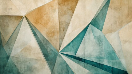 Abstract polygonal background with triangular facets in soft gradient hues of pastel colors, offering a clean and sophisticated look for design projects requiring a sleek, contemporary feel.

